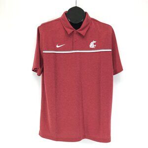 Nike Crimson Washington State Cougars Performance Polo Men's Large On-Field